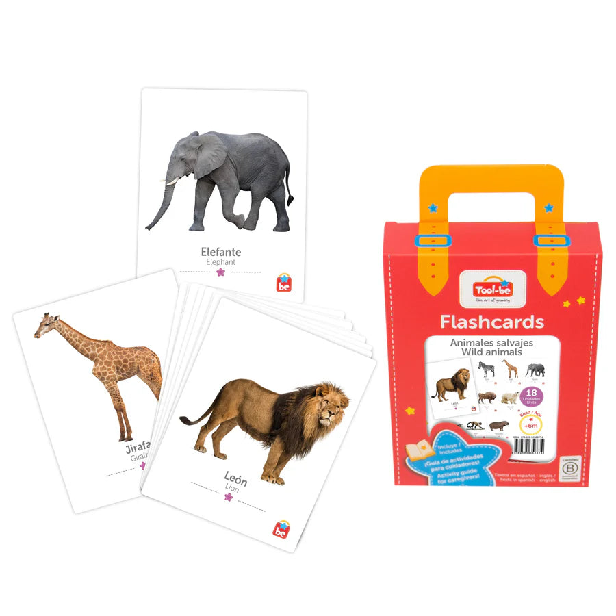 Flash cards animales salvajes