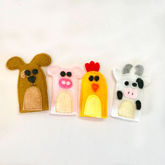 Títeres de animales de la granja